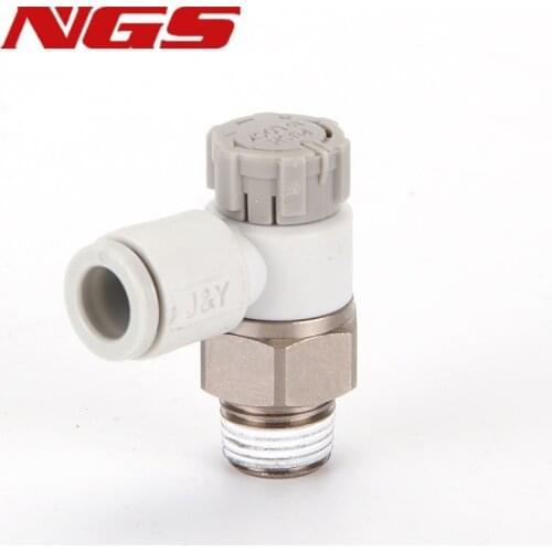 Y-AS1201F/Y-AS2201F/AS3201F/AS4201F-M5/01/02/03/04-06SA08SA10SA12SA SMC Type Speed Controller Throttle valve Pneumatic Fitting