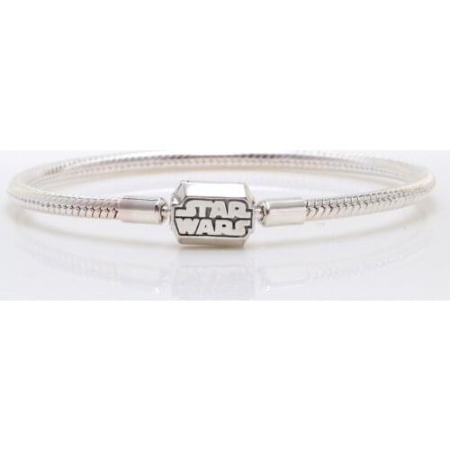 DoDoFly Real 925 Sterling Silver Silver Starr Wars Snake Bone Bracelet For Women Fit Original Brand DIY Beads Charm Jewelry