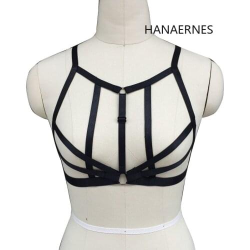 Women Body Harness Bra Chest Bondage Erotic Lingerie Cage Bra Festival Clothing Body Chain Harness Goth Clothes Rave bra