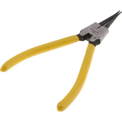 1 Pc Metal Internal Straight Retaining Snap Ring Clip Circlip Remove Install Plier Tool Yellow