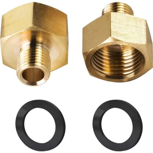 2pcs Gas Adapter 1/2 Inch Female x 1/4 Inch Male Thread Camping Picnic
