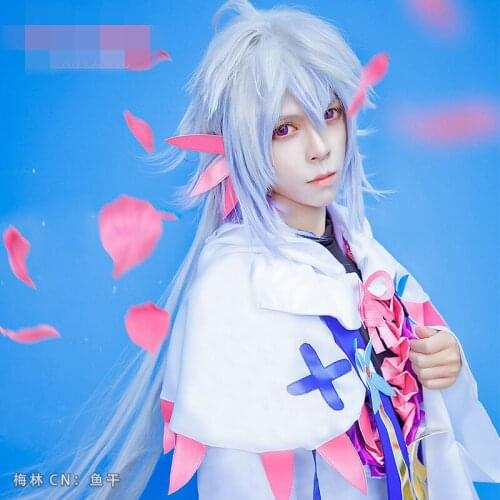 2017 FGO/fate grand order Merlin Dress Flower Magician Dress Cosplay Costume C