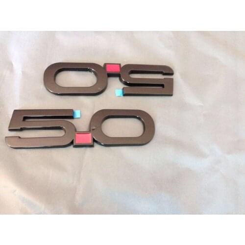 2017 glossy Black Mustang GT 5.0 Fender Emblem Logo - 20 pcs