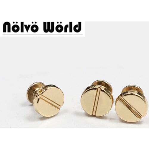 50pcs 4 colors 10*6mm Bags Rivets Punk Metal Studs rivets for leather Spikes For Belts