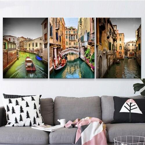 European Town Diy Diamond Painting 3pcs Cross Stitch Diamond rhinestone Embroidery icon Full diamond scenery rhinestonesZP-368
