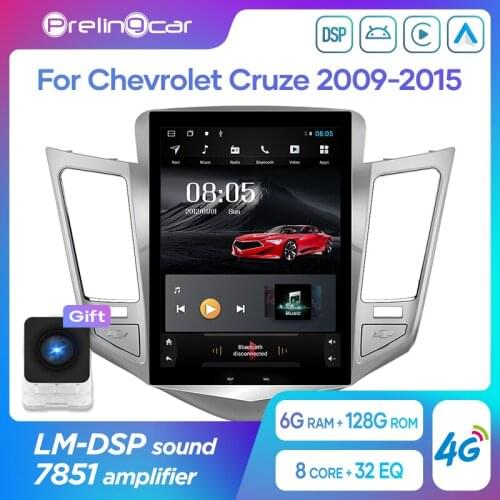 32G ROM Vertical screen android 10.0 system car gps multimedia video radio player in dash for Chevrolet CRUZE navigation stereo