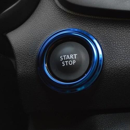 Car Ignition Decorative Push Button Ring Sticker for Renault Koleos 2017 2018 2019 Engine Start Stop Trim Interior Accessories
