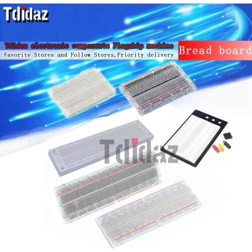 Bread board hole board experiment board SYB-170 MB-102 ZY-204 400 holes 700 holes transparent and splicable
