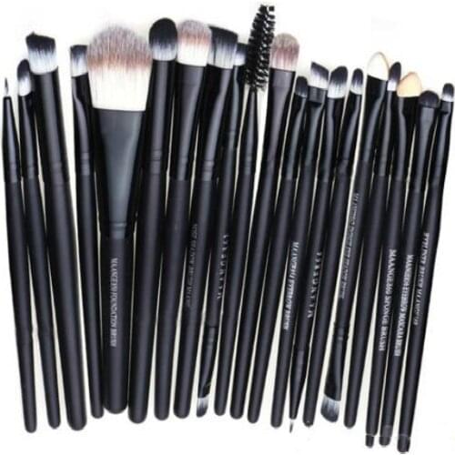 Hot Sale 20 Pcs Pro Makeup Set Powder Foundation Eyeshadow Eyeliner Lip Cosmetic Brushes
