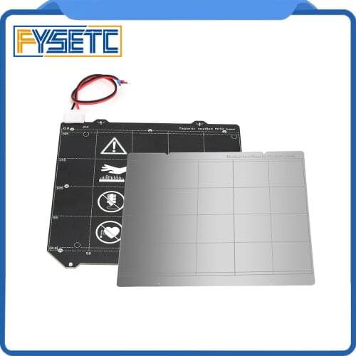 Clone Prusa i3 MK3 MK3S Magnetic Heated Bed MK52 24v Wiring Thermistor With Magnet + Steel Sheet For Prusa i3 MK3S VORON SW