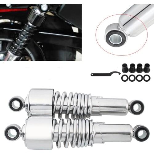 Motorcycle Chrome Hydraulic Shock Absorber Suspension Shock For Harley XL Touring Glide Road King Scrambler Bobber Tracker Cafe