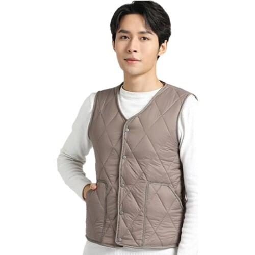 Autumn and Winter 2021 New Men‘s Clothing Sleeveless Mens Vest,Casual COTTON Men’s Vest， V-Neck Men‘s Jacket