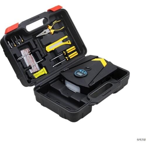 Inflator Pump Car Air Compressor Repair Tools Tire Repair Tool Car Air Pump Used for Car Bike Motorhome for Emergency