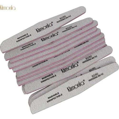NEW 50Pcs/Pack Professional Nail Buffers File 80/80 Grit Buffer Curve Sanding Polish Block Emery Board Files Manicure Care Tool