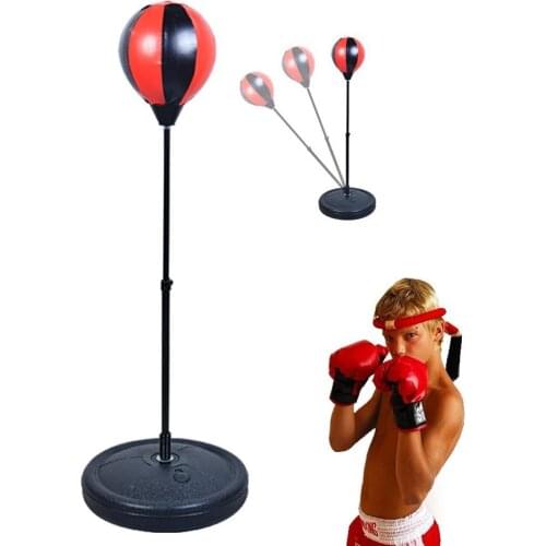 Adjustable Vertical boxing ball Fitness Boxing Punch Boxing Relaxed Speed Bag Bag Ball Punching For Kids Pear Speed D4W6