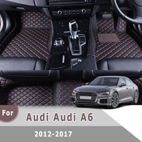 RHD Carpets For Audi A6 2017 2016 2015 2014 2013 2012 Car Floor Mats Auto Accessories Interior Decoration Floorliners