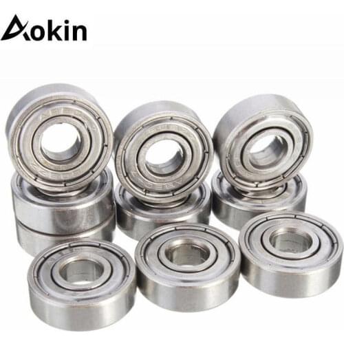10pcs/lot Ball Bearings 608zz 8x22x7mm Part Wheel Miniature Deep Groove 3d Printers Parts 608 Zz Pulleys Stainless Steel