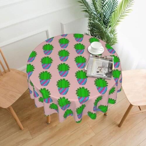 Cactus Tablecloth Kawaii Custom Table Cover Buffet Wholesale Decoration Polyester Table Cloth