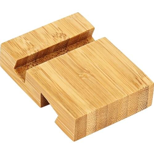 Universal Bamboo Mobile Phone Holder, Lightweight and Ultra-thin Mobile Phone Holder For IPhone Portable Bamboo