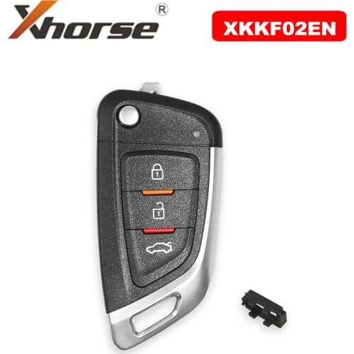 XHORSE XKKF02EN Universal Remote Car Key Knife Flip 3 Buttons English Version for VVDI Key Tool and VVDI2