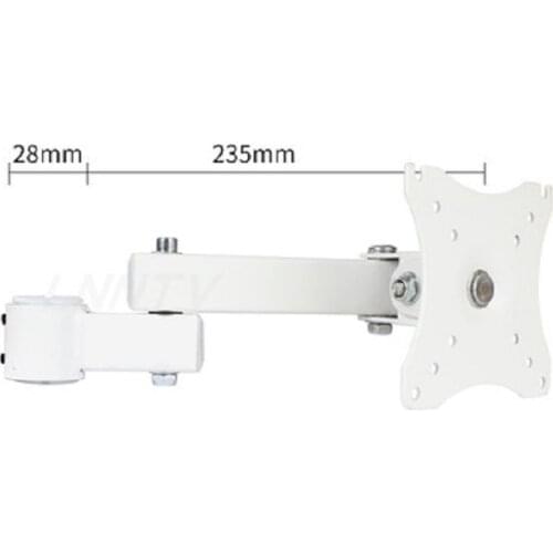 Monitor Universal Extension Arm Black White Desktop Stand Full Motion Steel Suporte Monitor Holder 14"-27" PC Mount Arm Bracket