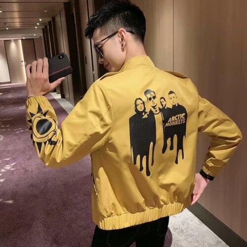 Spring and autumn spirit group collar jacket Korean version of the trend of 100 jackets 2021 new trend brand net red jacket