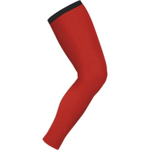 1 Pair Red black Cycling Leg Warmers Basketball Football Cycling Socks Knee Calf Sleeves UV Sun Leg Warmers For Men Women