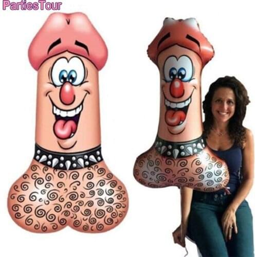 1pc Big Willy Foil Balloon Bachelorette Party Inflatable Penis Boobs Ballons Adult Hen Night Adult Party Supplies Wedding Decor