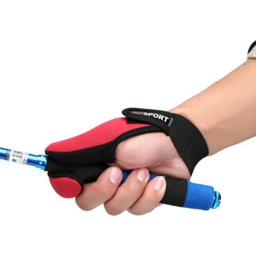1 PCS 2 Fingers Fishing Gloves Anti-Slip Thumb Index Finger Gloves Fishing Finger Protect Breathable Fishing Wearable Gloves
