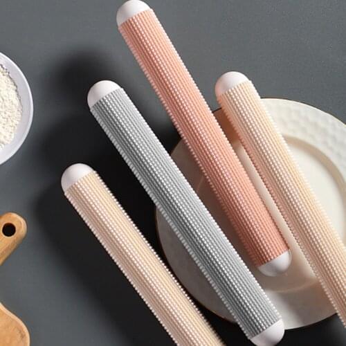 1PC Plastic Rolling Pin Designed Fondant Cake Impression Rolling Pin Pastry Roller Kitchen Accessories Embossing Baking Tools