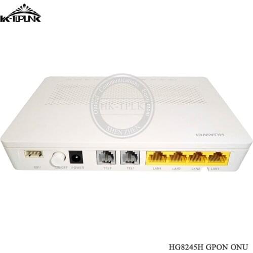 10pcs Hua Wei HG8245H GPON ONU ONT 4GE+2PORT+VOICE+WIFI Interface Fiber Modern English Firmware SIP Optical Network Terminal