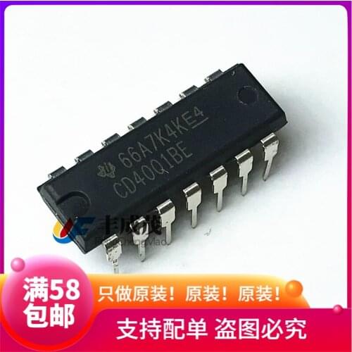 100% New&original CD4001BE CD4001 DIP-14 - In Stock