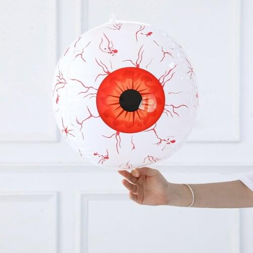 3Pcs 22Inch 4D Eye Foil Balloons Eye Shaped Helium Globos Red Horror Halloween Decorations Birthday Party Home Decors Evil Eyes