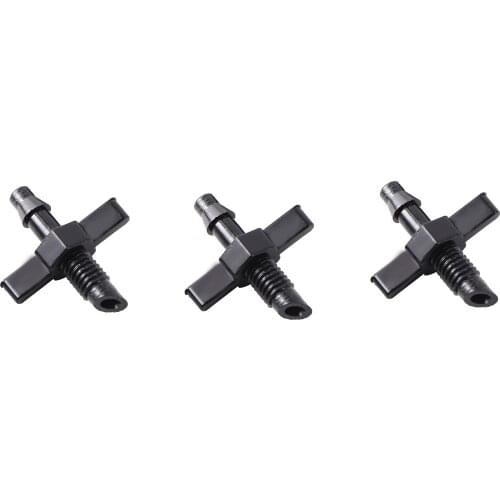 50Pcs Garden Drip Irrigation System 1/4" Barb to 6mm Thread Straight Fittings Water Diversion Connector Hose PVC Pipe Joints