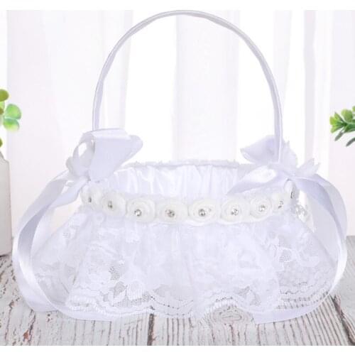 Flower Baskets Wedding Celebration Supplies Bride Groom Banquets Wedding Supplies Flower Basket Simulation Petals Party