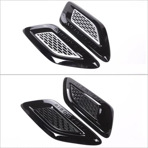 2Pcs Car Hood Air Vent Outlet Wing Trim For Land Rover Discovery 5 LR5 2017-2020 Car Accessory