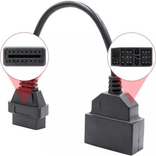 OBD2 16Pin Extension Cable OBD to OBD2 16Pin OBD Connector Adapter Auto For KIA 20 Pin For KIA OBD 2 OBD2 Car Diagnostic Cable