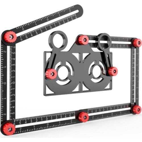 Multi Angle Measuring Ruler 6/9/12-sides Alloy Angle Finder Template Tool Folding Ruler Brick Tile Wood Corner Positioning Tools