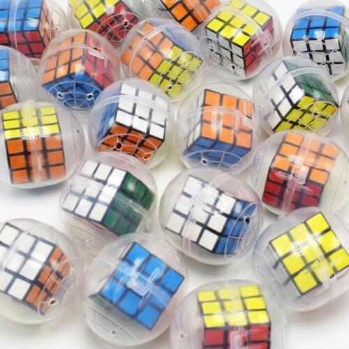 3CM Novelty Funny Relaxing Toy magic Cube Surprise Egg Capsule Egg Ball Model Puppets Toy Kids Toys for Children
