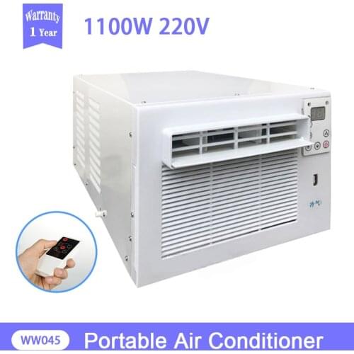 1100W 220V Household Refrigeration Air Conditioner Remote Control Heat/Cold Dual Mode Mini Desktop Portable Air conditioning Fan