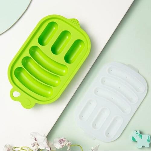 Homemade Silicone Sausage Mold 6 Slot 2 Size Sausage Making Mold Kitchen DIY Tools Microwave Oven For Chocolate Candy Bread