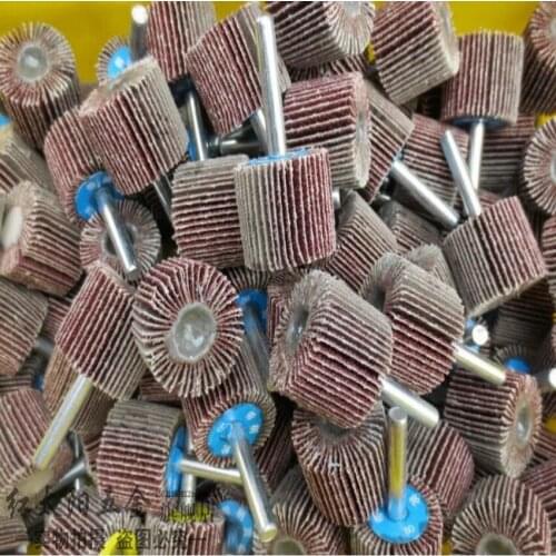 Free shipping of 10pcs/set 80# grit 20-50*6MM mini flap discs wheels with handle for angel grinder steel metal polishing sanding