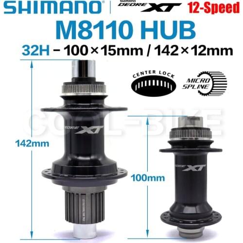 SHIMANO DEORE XT FH BH M8110 HUB 12s Hub 28H 32H Center Lock 142x12mm 100x15mm 148x12mm 110x15mm 12 speed HB-M8110 FH-M8110