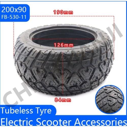 High Quality 200x90 Solid Tire Without Inner Tube Tyres 8 Inch Solid Tire Explosion-proof Solid Wheel Tires for Electric Scooter