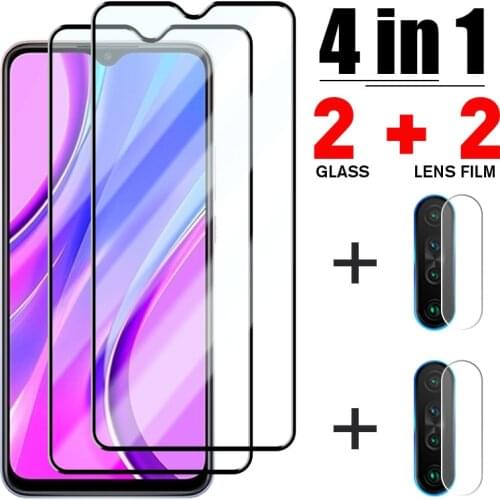 4IN1 Tempered Glass For Xiaomi Redmi Note 10 9 8 7 Pro 10S 9S 9T 8T Camera Lens Protective Glass For Redmi 9 9T 9A 9C 8 8A 7 7A