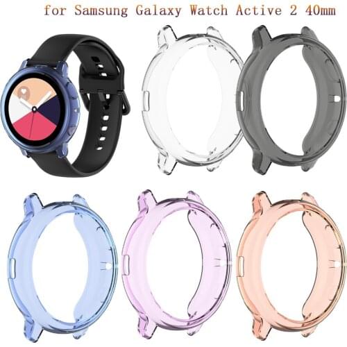 For Samsung Galaxy Watch Active 2 Protective shell half pack Case for Samsung Galaxy Watch Active 2 40mm Transparent Cover Cases
