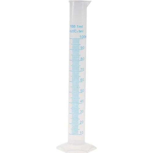 1 Pc High Quality Plastic Measuring Cylinder Laboratory Test Graduated Liquid Trial Tube Jar Tool New