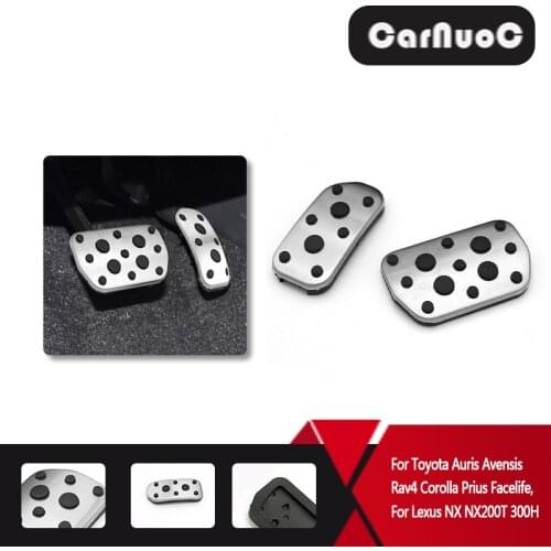 AT Car Pedal Cover Fit For Toyota RAV4 Auris Avensis RAV4 Hybrid Corolla Prius NX200T 300H Auto Pedals