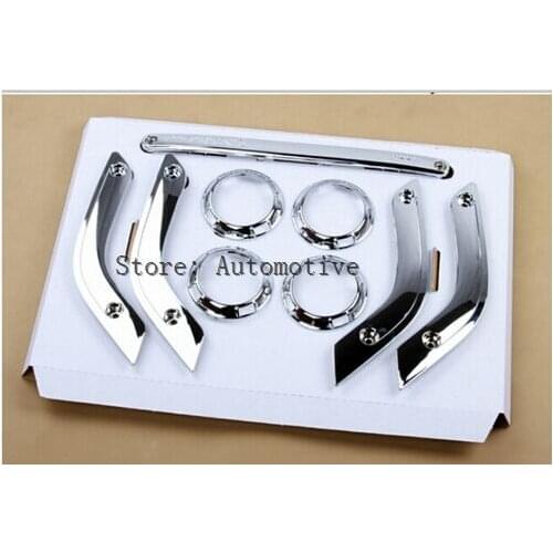 2007-2015 for JEEP Wrangler 4 Doors Inner Decoration Trim Air Outlet+Door Inner Armrest Covers 9pcs