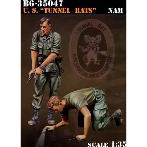American resin soldiers two American soldiers in the Vietnam War 1:35